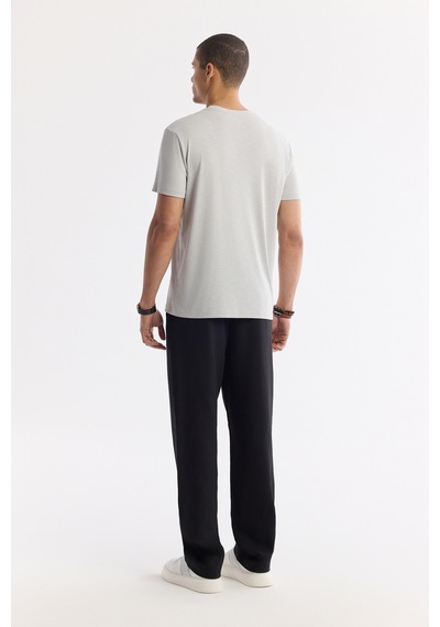 Avva Erkek Taş Bisiklet Yaka Bi-stretch Soft Touch Basic Regular Fit T-shirt B001031