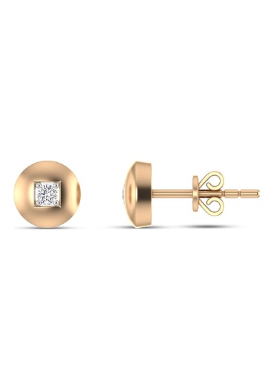 0.04 Karat Pırlanta Tektaş Küpe N11.167