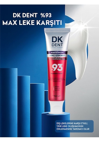 Dkdent %93 Beyazlatıcı Maksimum Leke Giderici Diş Macunu 75 Ml