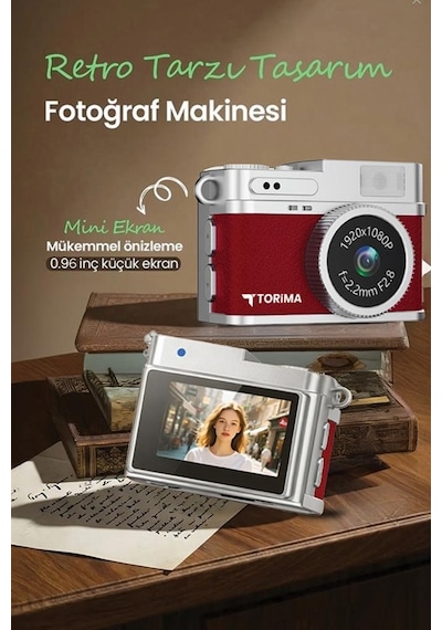Torima CMR35 Mini Anahtarlık 1080P Dijital Fotoğraf Video Kamera