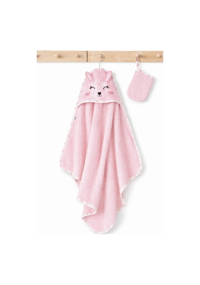 Civil Baby Tavşan Kulaklı Bambu Havlu - Pembe 31B61011625W1