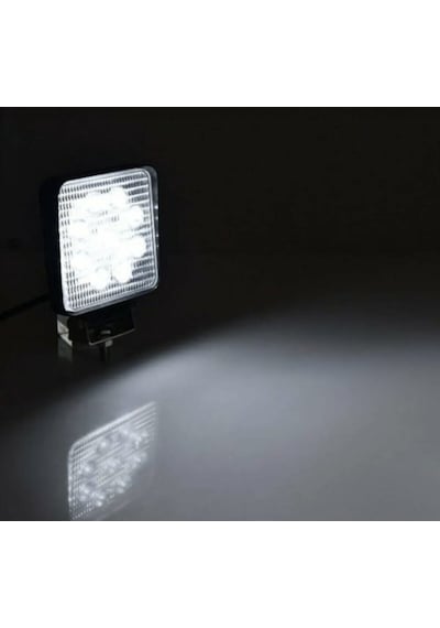 Point Çalışma Led Lambası Off Road Gündüz Farı Sis Kare 27w 9 Led 1 Adet
