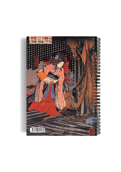 Utagawa Kuniyoshi/takiyasha And The Skeleton Spectre,1844 / Spiralli Defter 08/a5/çizgisiz/100 Sayfa