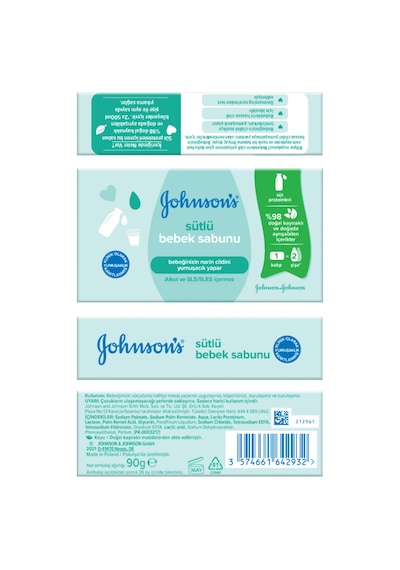 Johnson's Baby Sütlü Bebek Sabunu 90 G Çok Renkli