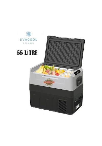 Evacool Germany 55 Li̇tre Oto Buzdolabi Kompresörlü 12v / 24v Eva55a