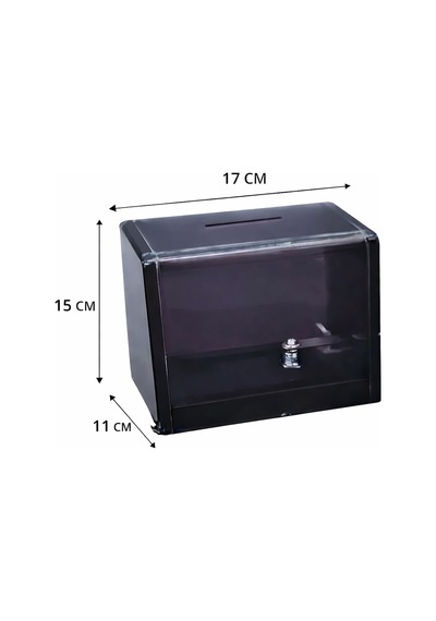 Tipbox - Bahşiş Kutusu Füme 17x11xh15cm