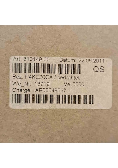 P4ke20ca 20v 400w Transil Diyot 50 Adet