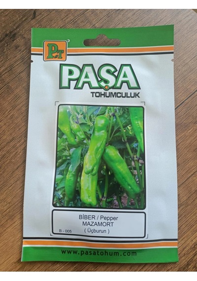 Paşa Tohumculuk Biber Tohumu Mazamort Üçburun 5 Gr