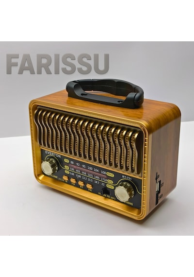 Everton Rt-751 Nostaljik Tasarımlı Bluetooth/solar/usb/tf Kart Destekli Am/fm/sw
