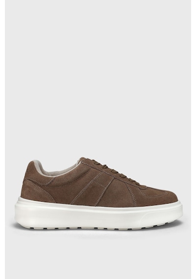 Lufian Jaques Erkek Deri Sneaker Ayakkabı Bej Bej 112230226100550 Bej