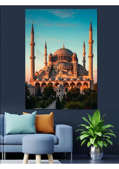 Sultanahmet Camii İstanbul Manzarası Dekoratif Kanvas - Mdf Ahşap Tablo