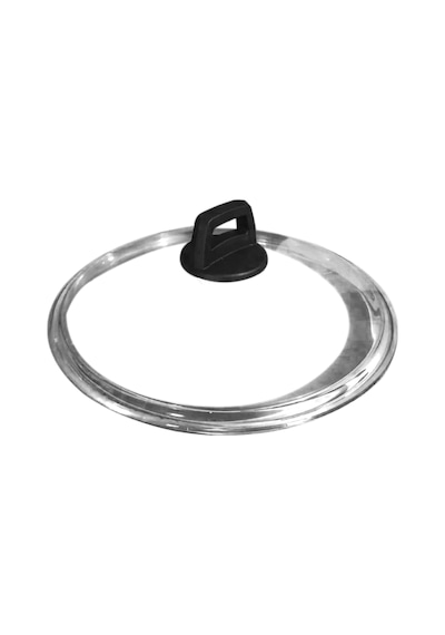24 Cm Pyrex Cam Kapak - Bakalit Siyah Tepeli