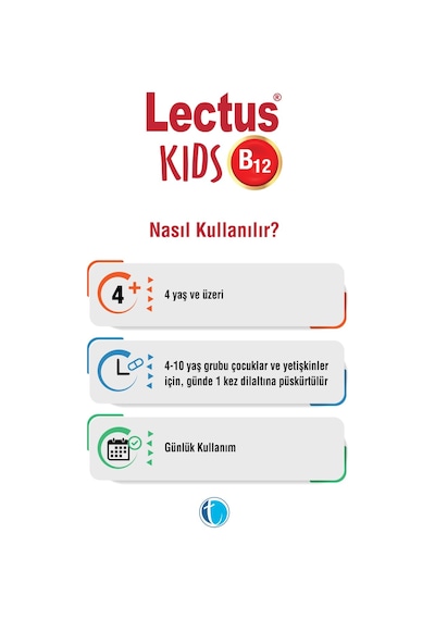 Lectus Kids B12 Dilaltı Sprey 5 ml