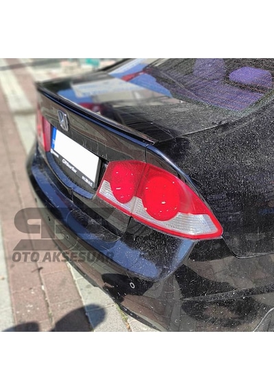 Honda Civic Fd6 Bagaj Üstü Black Piano Spoiler Bagaj Çıtası (Sts Oto Aksesuar) 01