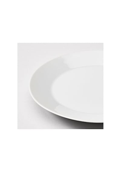 Ikea 365+ Porselen 6 Kişilik 18 Parça Yemek Takımı 17-27 Cm Beyaz Yuvarlak