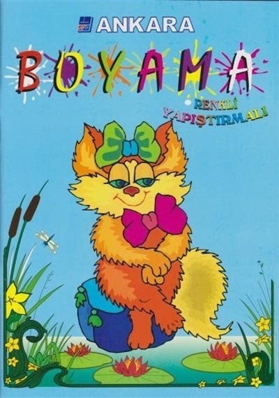 Stickerli Kalın Boyama (Açık Mavi) / Kolektif