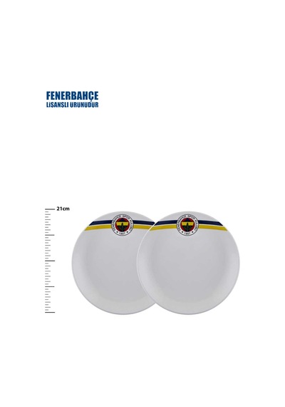 Neva FB-ZC148TDS02 N3430 Fenerbahçe Lisanslı Arma Logo Pasta Tabağı 2'li