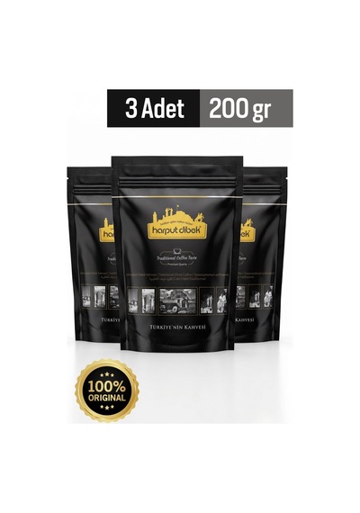 3 Lü Doypack Ambalaj 200 Gr Dibek Kahvesi Avantajlı Seçim Geleneksel