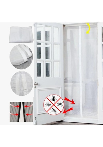 Go İthalat Mıknatıslı Kapı Sinekliği Tül Perde 105 X 210 Cm