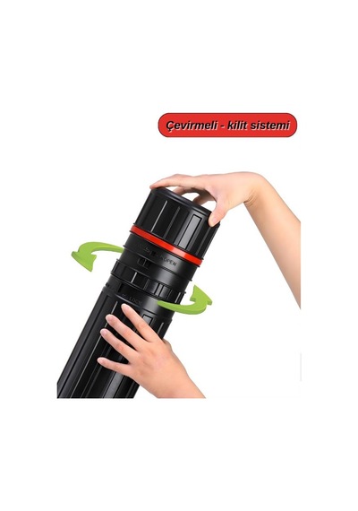 Tebag 7 Cm Proje Tüpü Siyah