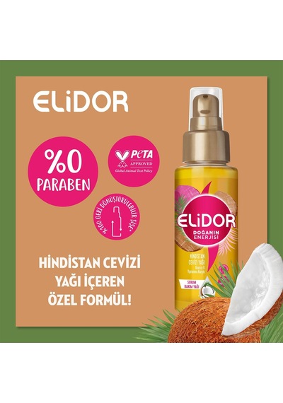 Lexroo Güçlü Saç Uçları İçin Hindistan Cevizi Saç Yağı 1 Paket 1 X 80 Ml