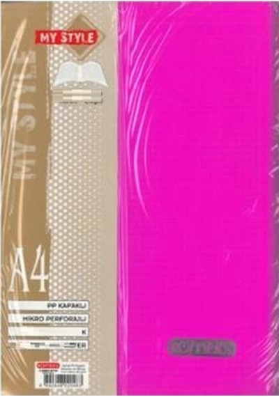 Komeks Spiralli Defter Plastik Kapak 2+1 Seperatörlü 120 Yp A4 Pembe