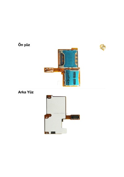 Samsung Galaxy Note 3 Neo İle Uyumlu Sim Ve Sd Kart Konnektörü Sim Sd Kart Soketi Hafıza Kart Yuvası Standart