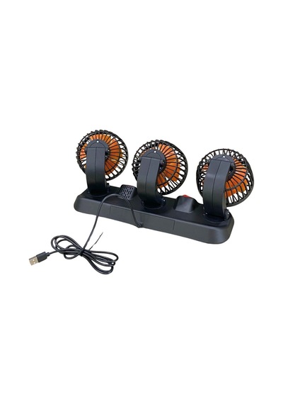 12v Vantilatör Usb Girişli Torpido Üstü Çift Devre 360 Ayarlanabilir