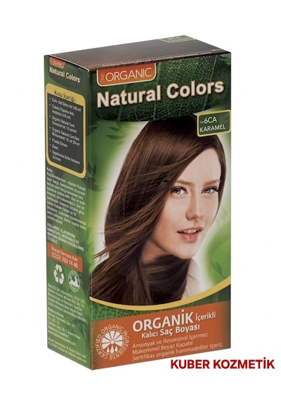 Natural Colors 6ca Karamel Organik İçerikli Amonyaksız Kalıcı Saç Boyası