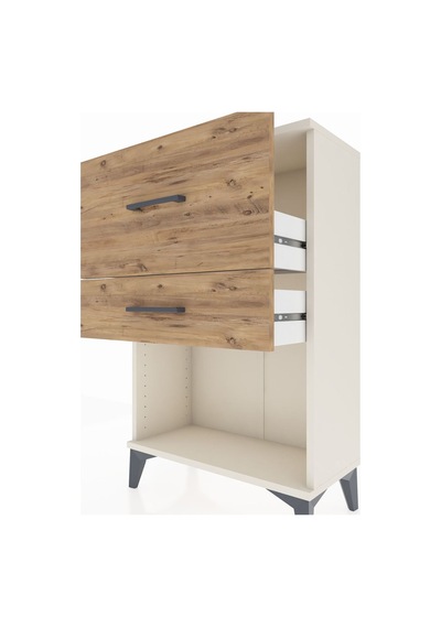 Arges Komodin 2 Çekmeceli 60x30x96 Aytaşı-çam Aytaşı