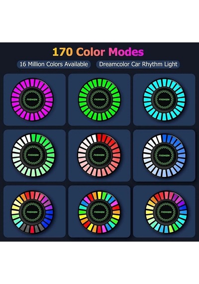 Araç Içi Rgb Sese Duyarlı Ekolayzer Led Işıklı Koku