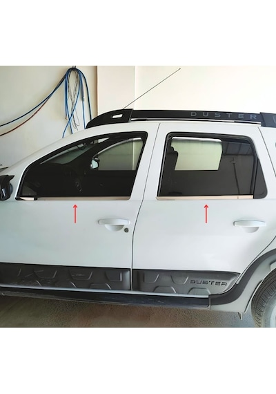 Ebal Otomotiv Dacia Duster Krom Cam Çıtası 4 Prç. P.ÇELİK 2010-2018