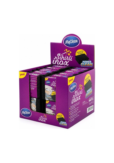 Myclean-467507 Mgc-04 Temizlik Ve Bulaşık Süngeri 2 Adet Sihirli İnox - 24'li Paket