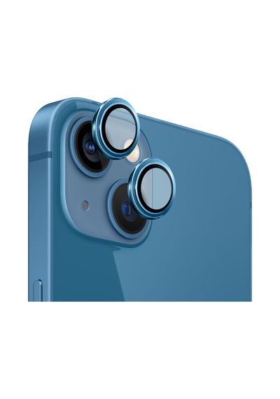 Safeus Safir Temperli Kamera Lens Koruyucu Apple Uyumlu iPhone 13 Ve Mini İle Mavi