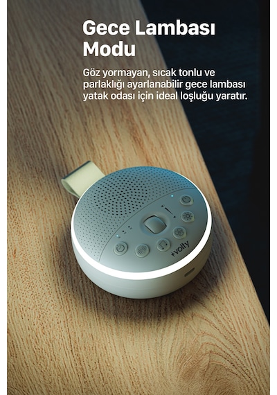Akıllı Monitörlü Bebek Kamerası ve Beyaz Gürültü Sesi Bebek Uyku Arkadaşı Seti