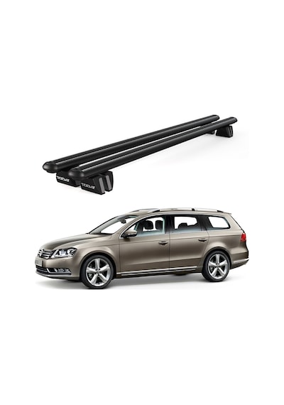 Pençe Volkswagen Passat B7 Sw 2010-2015 Uyumlu Siyah Ara Atkı Port Bagaj Tavan Barı