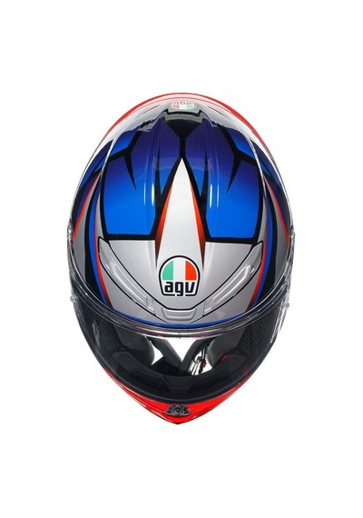 Agv K6 S Slashcut Black Blue Red Renkli