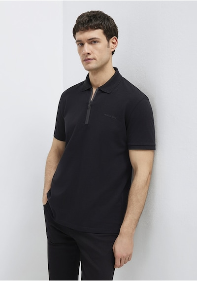 Mavi - Mavi Black Fermuarlı Siyah Polo Tişört 0613137-900 Siyah