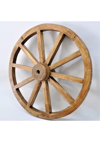 Otantik Ahşap At Arabası Tekeri 70 Cm.(Meşe Renk) Diğer