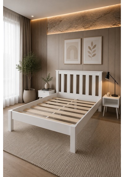 Shark New Çift Kişilik Mdf Karyola Ve 2 Komodinli Set
