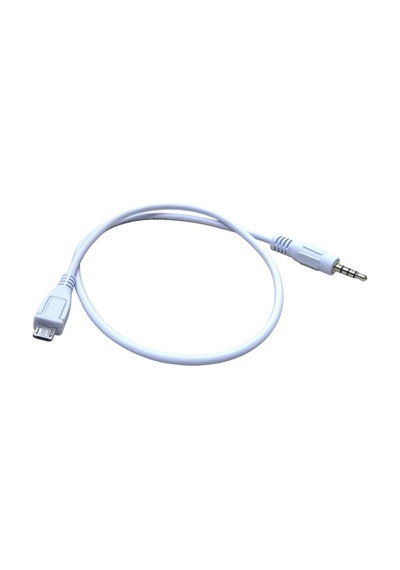 3,5 Mm 4 Boğum Trrs Erkek - Mikro Usb Erkek Ses Aux Kablosu 50cm