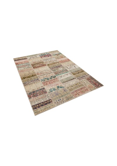 Doğal Ve Sıcak Atmosfer Yaratan Patchwork Halı 230x160 Cm 6338