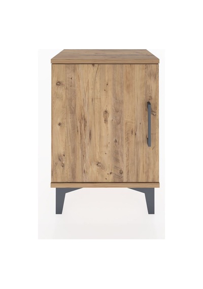 Arges Komodin 2 Raflı Tek Kapaklı 44x30x64 Çam-çam Atlas Çam