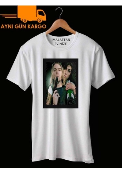 Kurt Cobain, Nirvana Baskılı Tişört Tshirt Ücretsiz Kargo