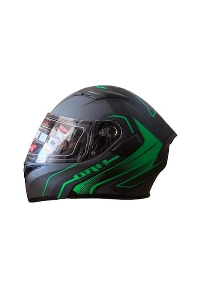 Kask Çene Açılır Gözlüklü Jk 902 Green Xl