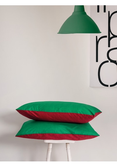 Cozy Home Festive Çift Kişilik Lastikli Çarşaflı Nevresim Takımı Holly Yeşil Yeşil