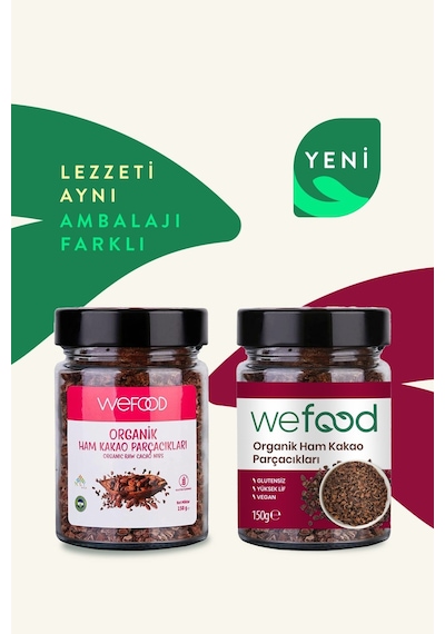 Wefood Organik Ham Kakao Parçacıkları 150 G(kakao Nibs)