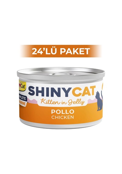 Gimcat Shinycat Jöle İçinde Tavuklu Yavru Kedi Konservesi 24 x 70 G