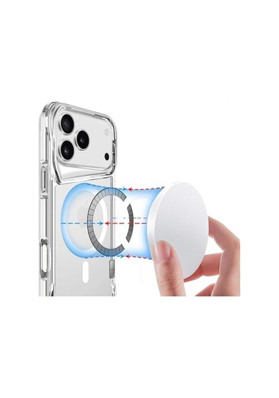 Senon Apple iPhone 17 Pro Max İçin Kılıf Zore Magsafe İle Uyumlu Şarj Özellikli T-max M-safe Kapak