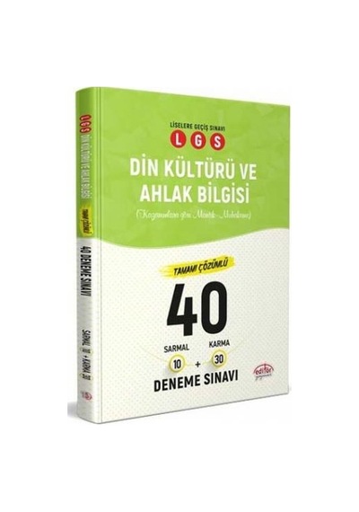 8.Sınıf LGS Din Kültürü ve Ahlak Bilgisi 10 Sarmal+30 Karma Deneme- Data Yayınları